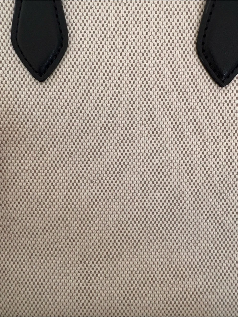Kate Spade Ellie Canvas Black & Cream Mini Crossbody Tote Bag EUC